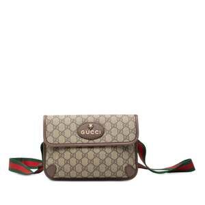 GUCCI Vintage Brown Leather Shoulder Bag